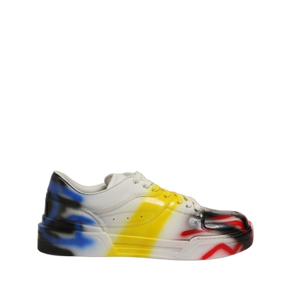 Dolce & Gabbana Multicolor New Roma Paint Sneakers Men Men's Shoes